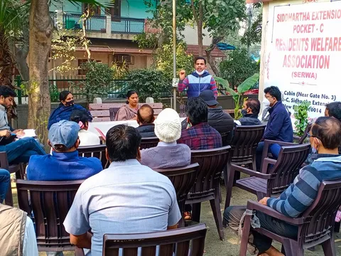 सिद्धार्थ एक्सटेंशन पॉकेट C (पोर्टा कैबिन) का निरीक्षण — 2