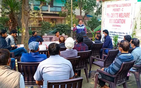 सिद्धार्थ एक्सटेंशन पॉकेट C (पोर्टा कैबिन) का निरीक्षण