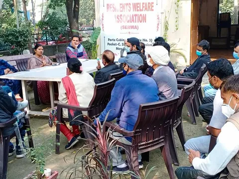 सिद्धार्थ एक्सटेंशन पॉकेट C (पोर्टा कैबिन) का निरीक्षण — 6