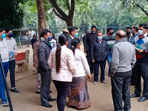 सिद्धार्थ एक्सटेंशन पॉकेट C के विभिन्न पार्कों का निरीक्षण — 2