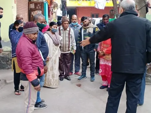 सनलाइट कॉलोनी नं 2 में गलियों के नवनिर्माण कार्य का उद्घाटन