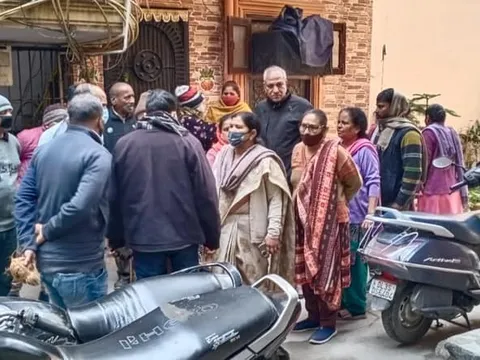 सनलाइट कॉलोनी नं 2 में गलियों के नवनिर्माण कार्य का उद्घाटन — 13