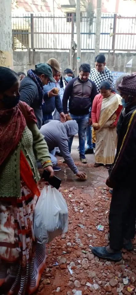 सराय काले खां रेलवे लाइन के पास गली के नवनिर्माण कार्य का उद्घाटन — तस्वीर 5 में से 14