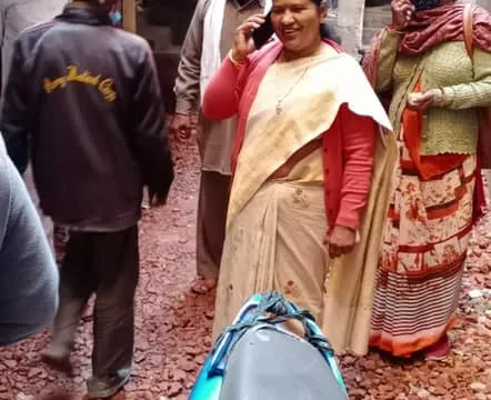 सराय काले खां रेलवे लाइन के पास गली के नवनिर्माण कार्य का उद्घाटन — 8