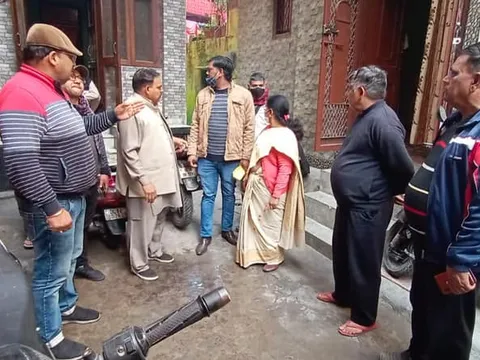सराय काले खां में श्री रविन्द्र पप्पू के साथ जनसंपर्क दौरा — 2