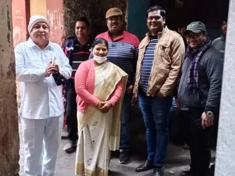 सराय काले खां में श्री रविन्द्र पप्पू के साथ जनसंपर्क दौरा — 5