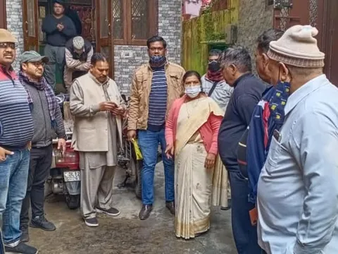सराय काले खां में श्री रविन्द्र पप्पू के साथ जनसंपर्क दौरा — 6