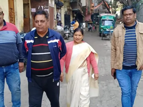 सराय काले खां में श्री रविन्द्र पप्पू के साथ जनसंपर्क दौरा — 7