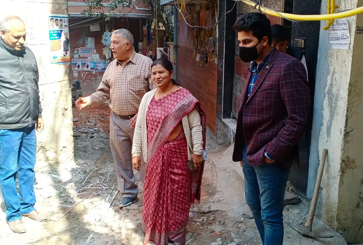 किलोकरी में पंजाबी चौपाल के पास गलियों के नवनिर्माण कार्य का शुभारंभ — तस्वीर 3 में से 11