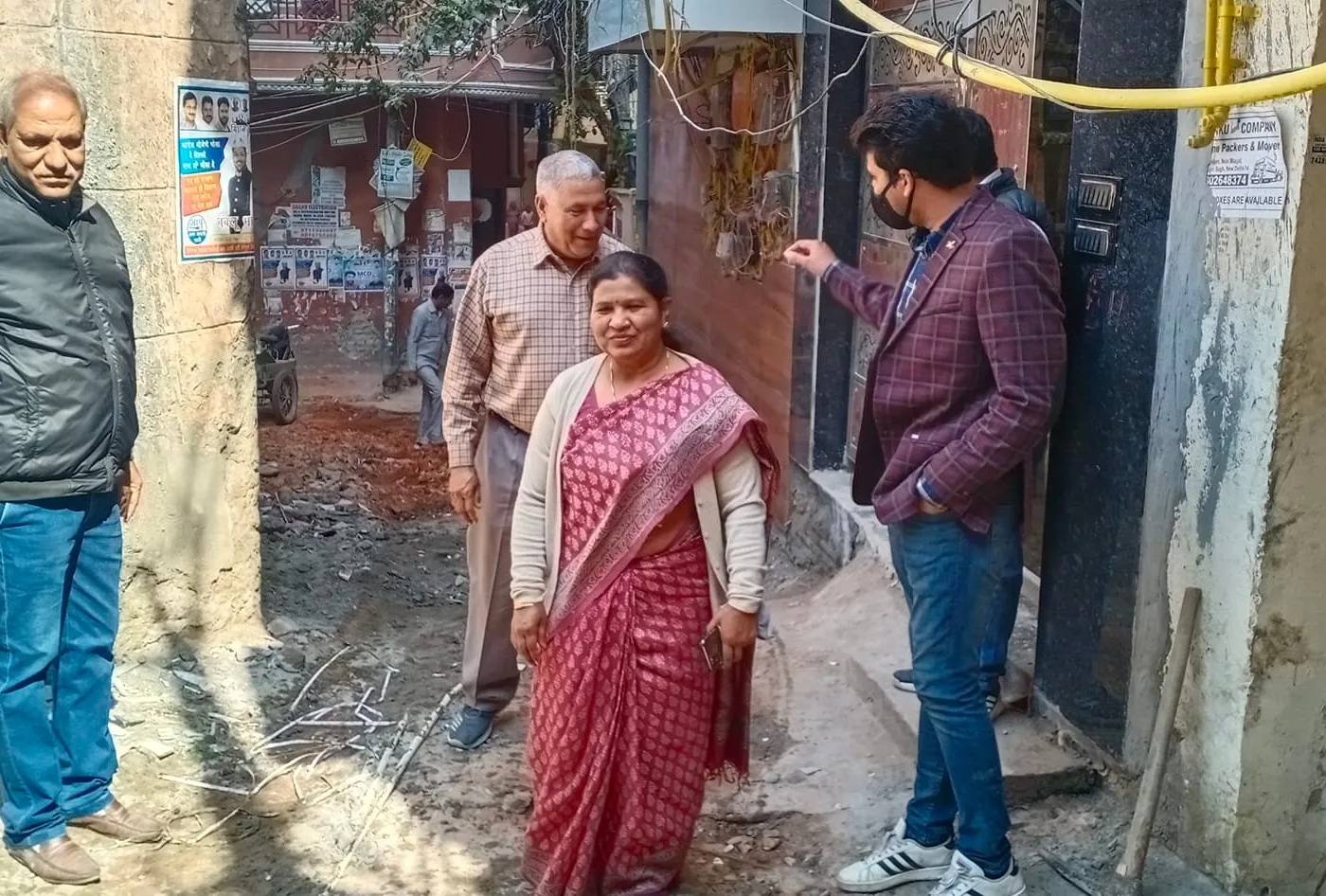 किलोकरी में पंजाबी चौपाल के पास गलियों के नवनिर्माण कार्य का शुभारंभ — तस्वीर 4 में से 11