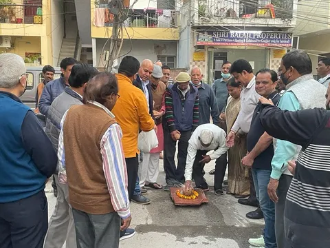सनलाइट कॉलोनी नं. II (80 गज) में नई सड़क का उद्घाटन — 12