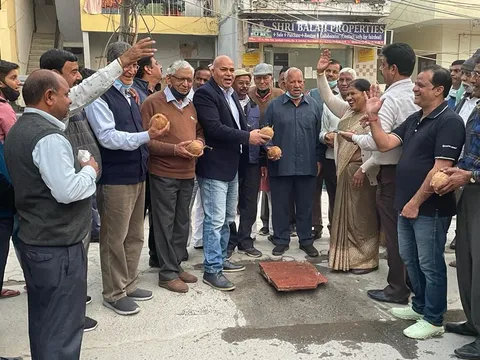 सनलाइट कॉलोनी नं. II (80 गज) में नई सड़क का उद्घाटन — 15