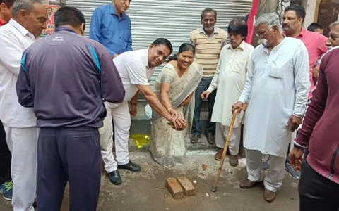 सराय काले खां व किलोकरी गांव में नई सड़क का उद्घाटन