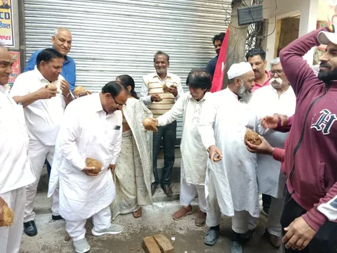 सराय काले खां व किलोकरी गांव में नई सड़क का उद्घाटन — 3