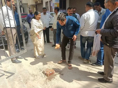 सराय काले खां व किलोकरी गांव में नई सड़क का उद्घाटन — 10