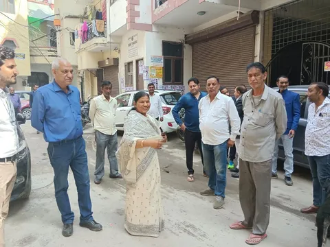 सराय काले खां व किलोकरी गांव में नई सड़क का उद्घाटन — 11