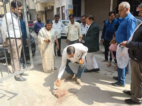 सराय काले खां व किलोकरी गांव में नई सड़क का उद्घाटन — 14