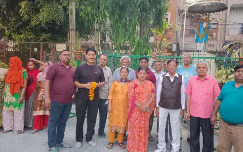 अंबेडकर पार्क, सिद्धार्थ बस्ती में स्ट्रीट लाइट का शुभारंभ