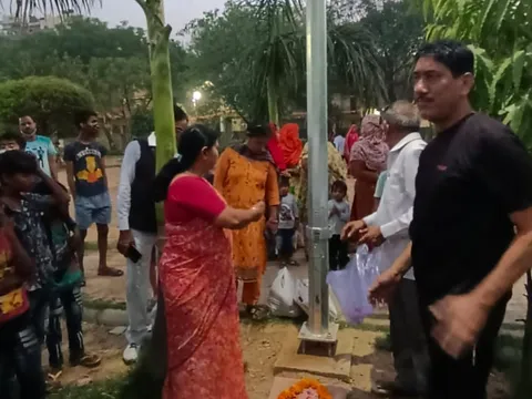 अंबेडकर पार्क, सिद्धार्थ बस्ती में स्ट्रीट लाइट का शुभारंभ — 7