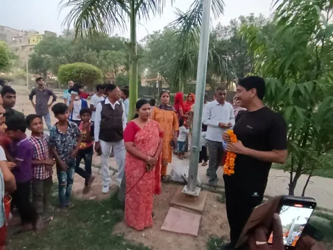 अंबेडकर पार्क, सिद्धार्थ बस्ती में स्ट्रीट लाइट का शुभारंभ — 8