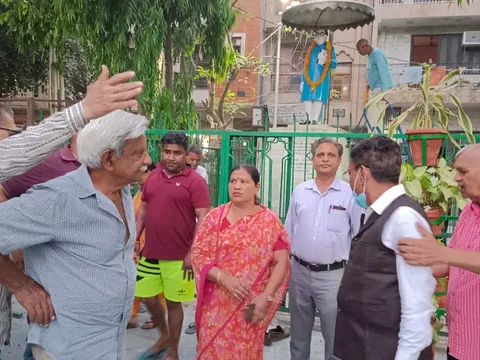 अंबेडकर पार्क, सिद्धार्थ बस्ती में स्ट्रीट लाइट का शुभारंभ — 9