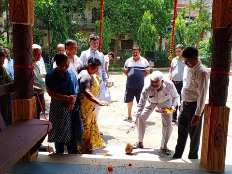 शादी राम पार्क, भगवान नगर में सीनियर सिटीजन हट का उद्घाटन