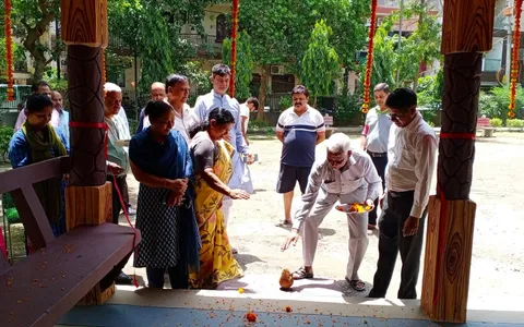 शादी राम पार्क, भगवान नगर में सीनियर सिटीजन हट का उद्घाटन