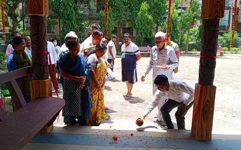 शादी राम पार्क, भगवान नगर में सीनियर सिटीजन हट का उद्घाटन