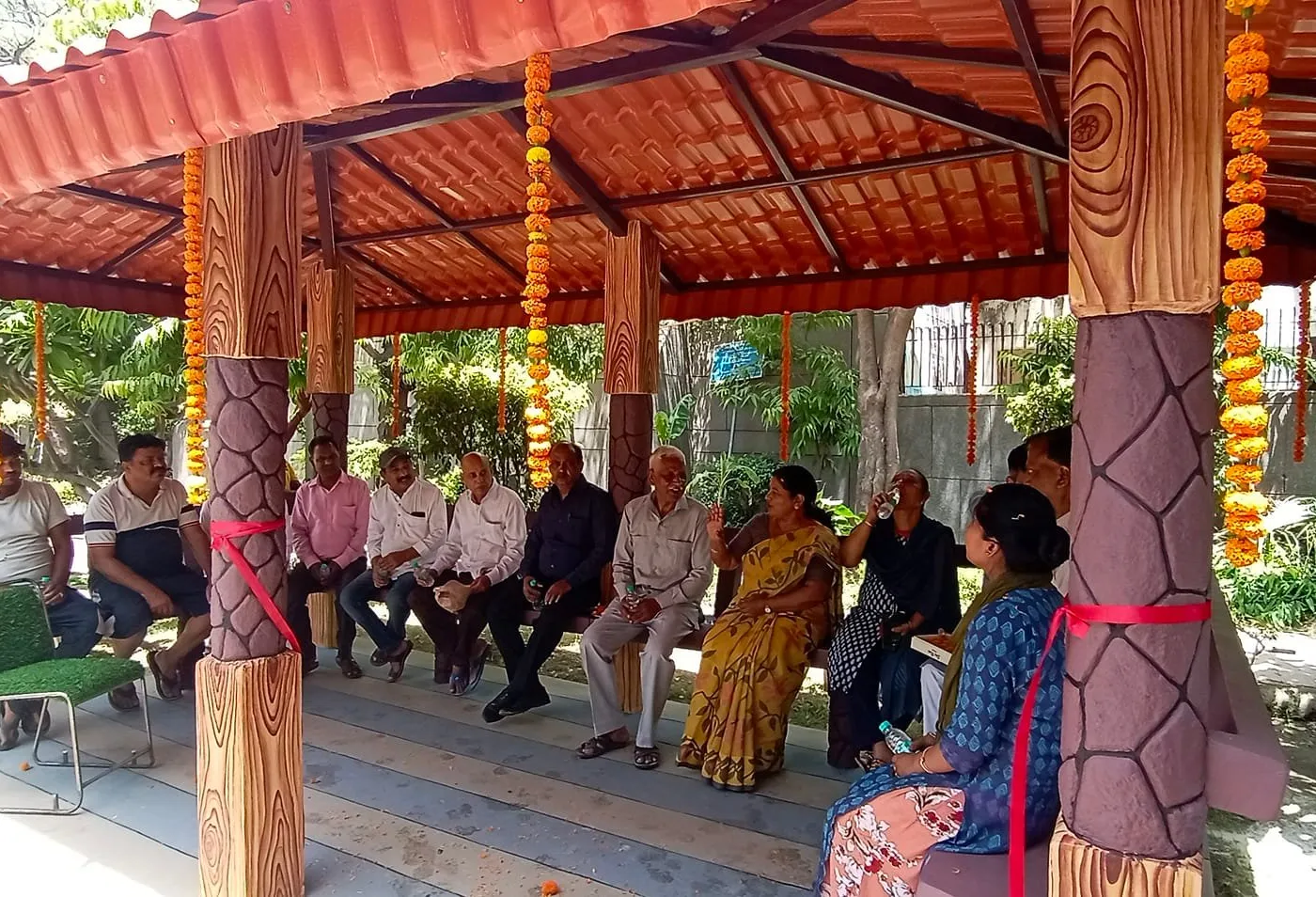 शादी राम पार्क, भगवान नगर में सीनियर सिटीजन हट का उद्घाटन — तस्वीर 5 में से 9