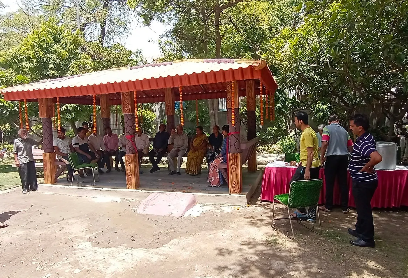 शादी राम पार्क, भगवान नगर में सीनियर सिटीजन हट का उद्घाटन — तस्वीर 6 में से 9