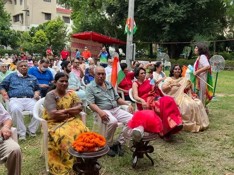 75वें स्वतंत्रता दिवस के अवसर पर चार पार्कों में ध्वजारोहण — 7