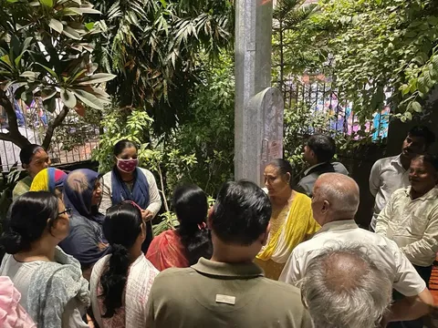 सिद्धार्थ बस्ती के चार स्थानों पर हाई मास्ट पोल लाइट का उद्घाटन — 2