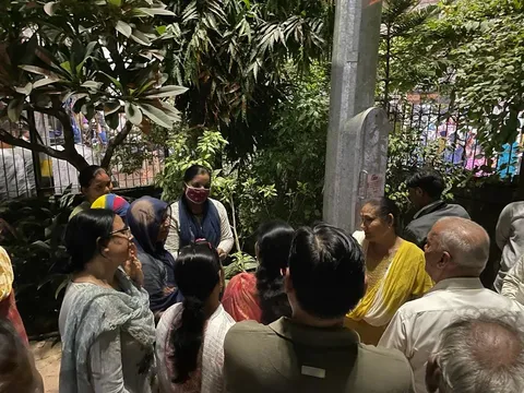 सिद्धार्थ बस्ती के चार स्थानों पर हाई मास्ट पोल लाइट का उद्घाटन — 6