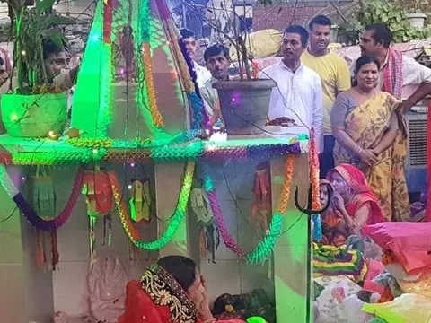 वार्ड 143 के घाटों पर छठ पर्व मनाया गया — 9