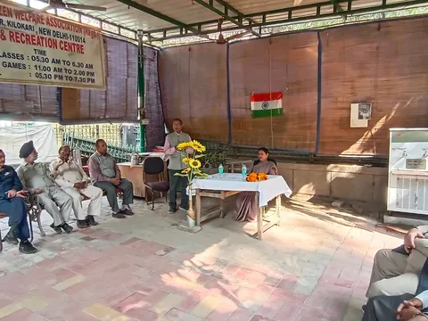 जीवन नगर सीनियर सिटिजन पार्क के सदस्यों के साथ चुनावी बैठक